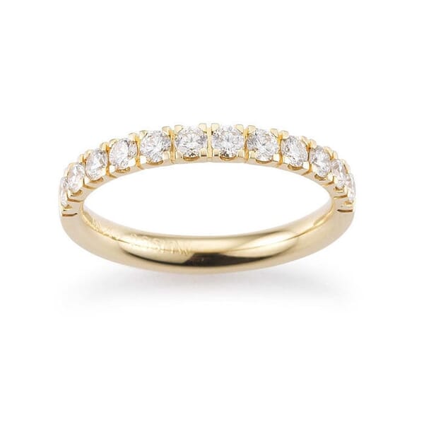 Diamantring Flerstens  0,60 ct TW-Si i 14kt gull - 2978129